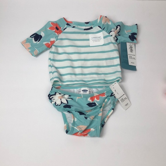 Baby one pink tutu & 2 piece floral bathing suit - Picture 2 of 6